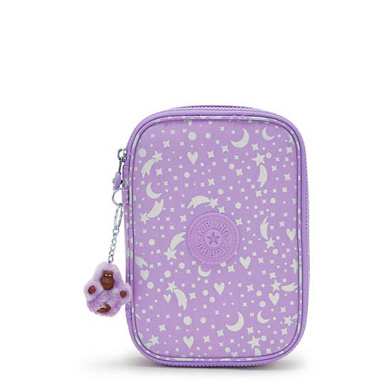 Bolsas Kipling 100 Pens Printed Case Morados | MX 1891TC